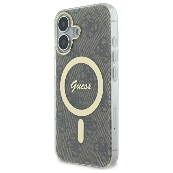 Kryt Guess Apple iPhone 16 Plus hardcase IML 4G MagSafe brown