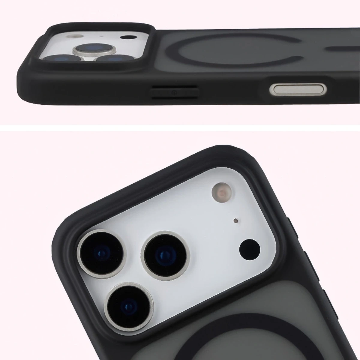 Kryt Bizon Case MatteO Magnetic Apple iPhone 17 Pro smoky black