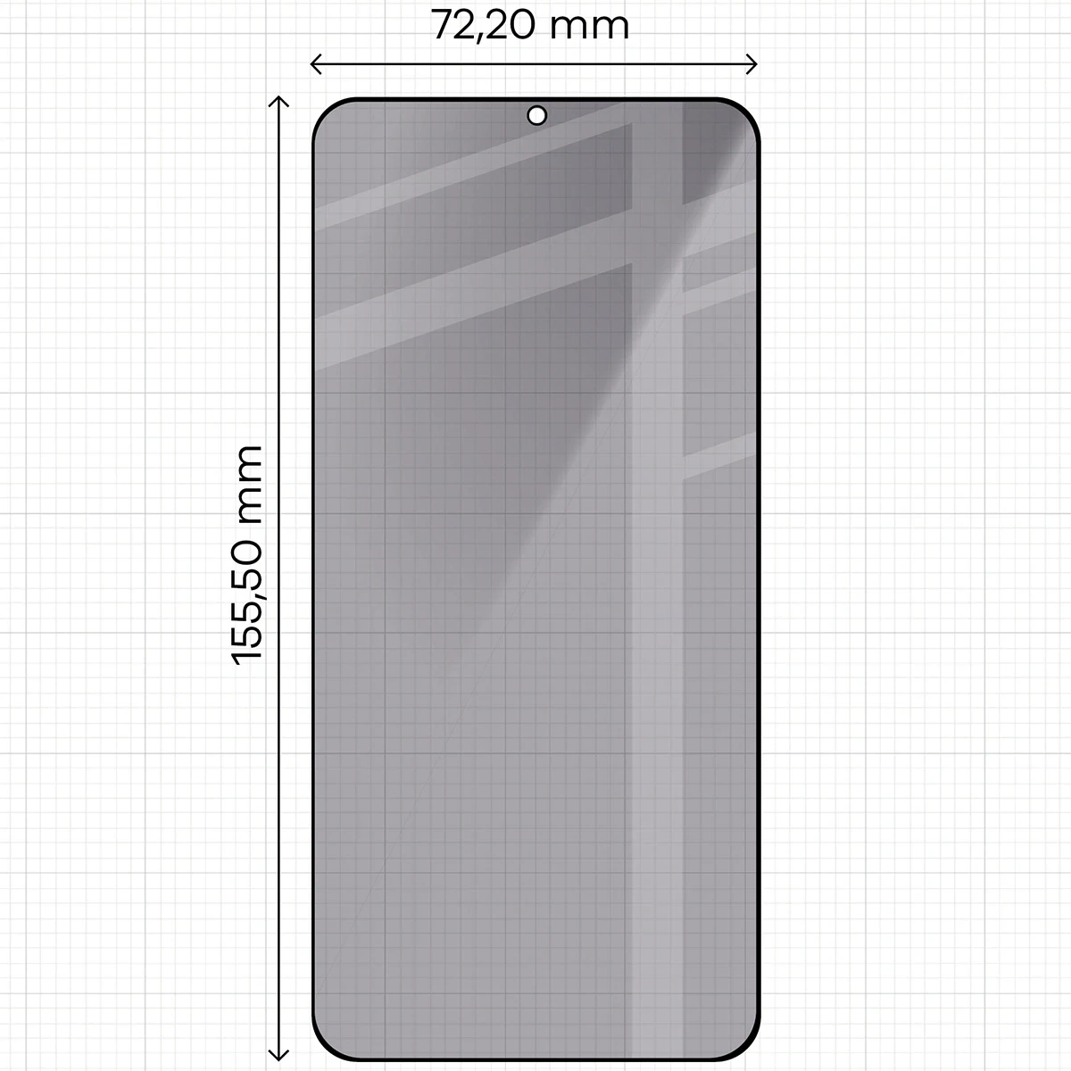 Ochranné sklo Bizon Glass Edge Shadow Duo Samsung Galaxy S25+ Plus / S24+ Plus tinted with a black frame [2 PACK]