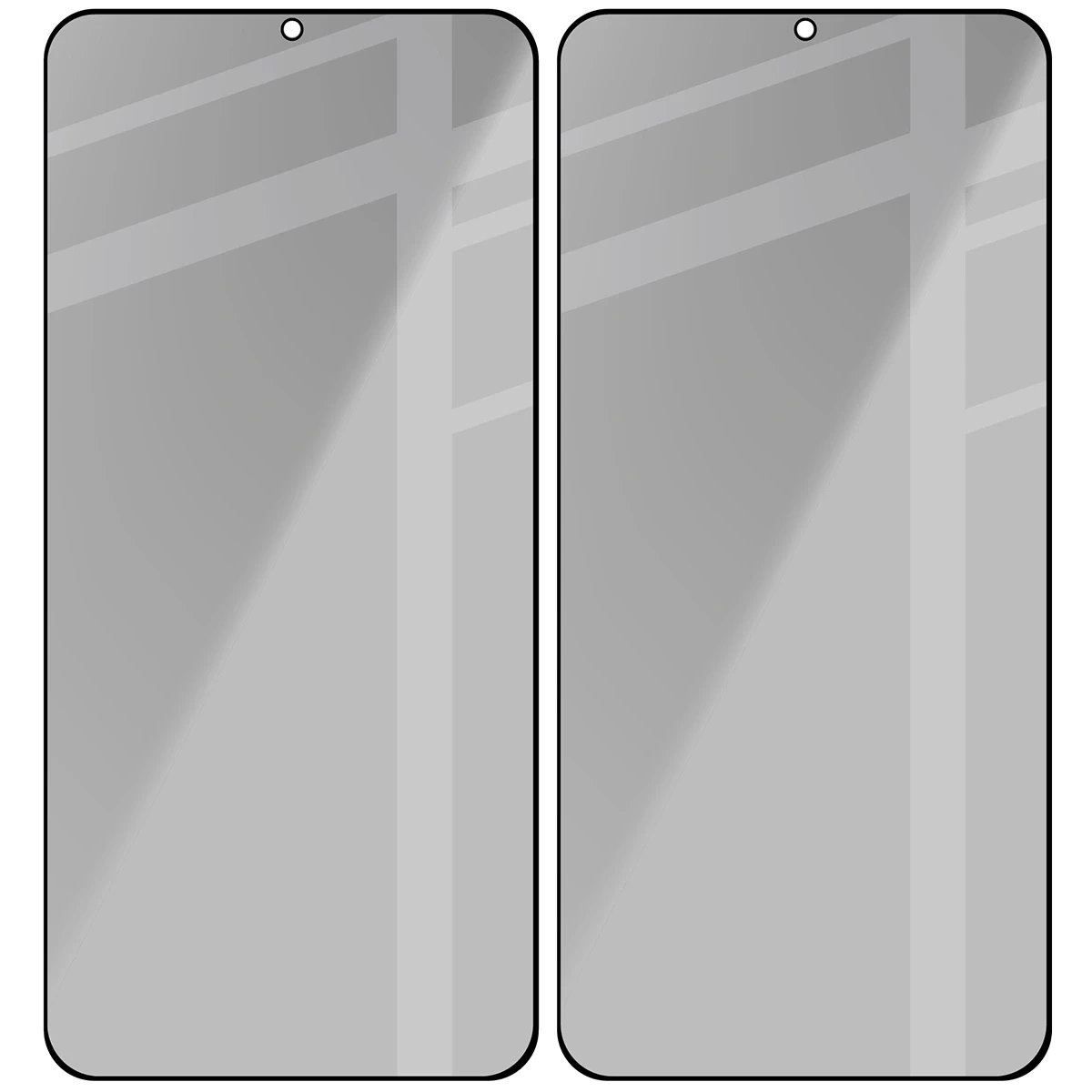 Ochranné sklo Bizon Glass Edge Shadow Duo Samsung Galaxy S25+ Plus / S24+ Plus tinted with a black frame [2 PACK]
