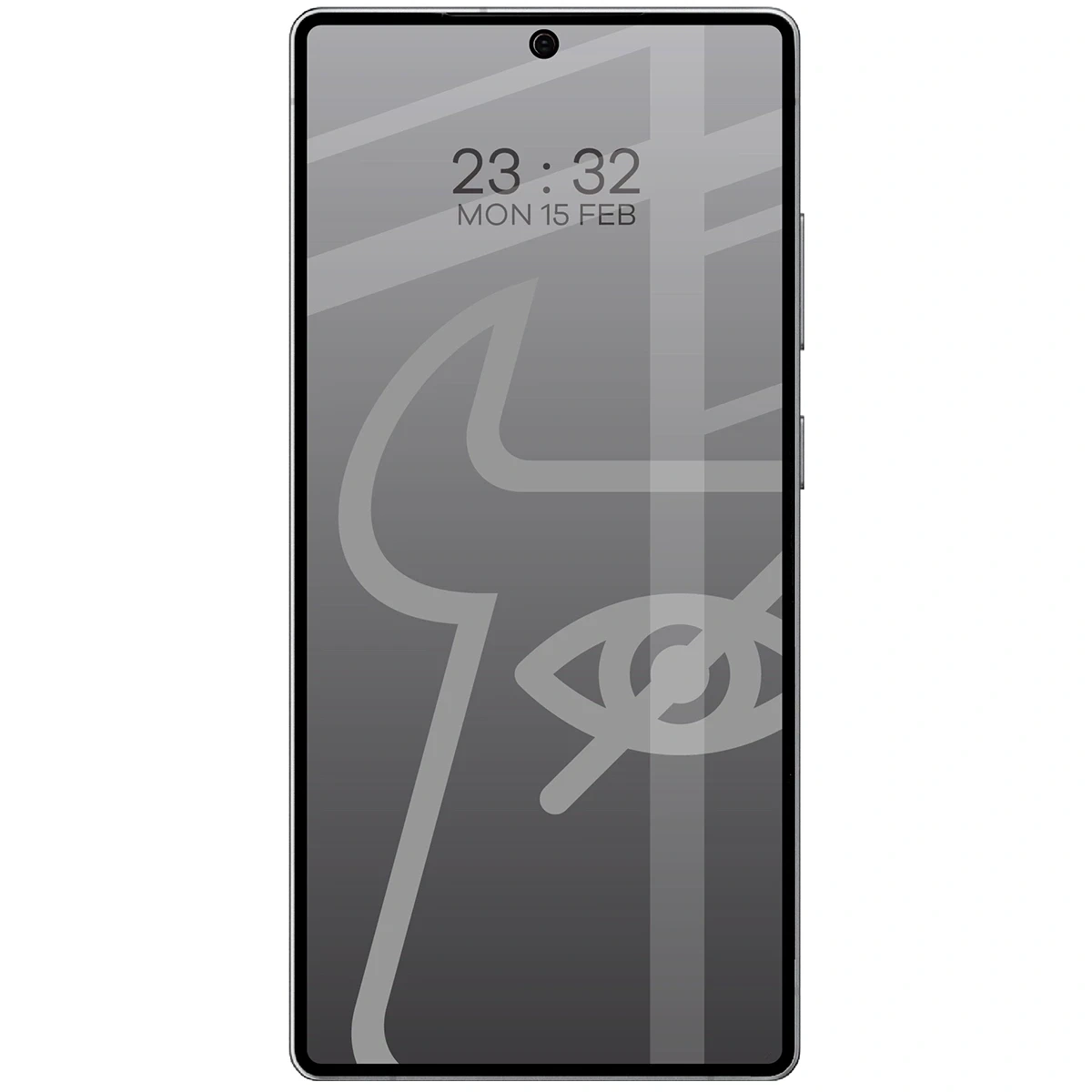 Ochranné sklo Bizon Glass Edge Shadow Duo Samsung Galaxy S25 Ultra tinted with a black frame [2 PACK]