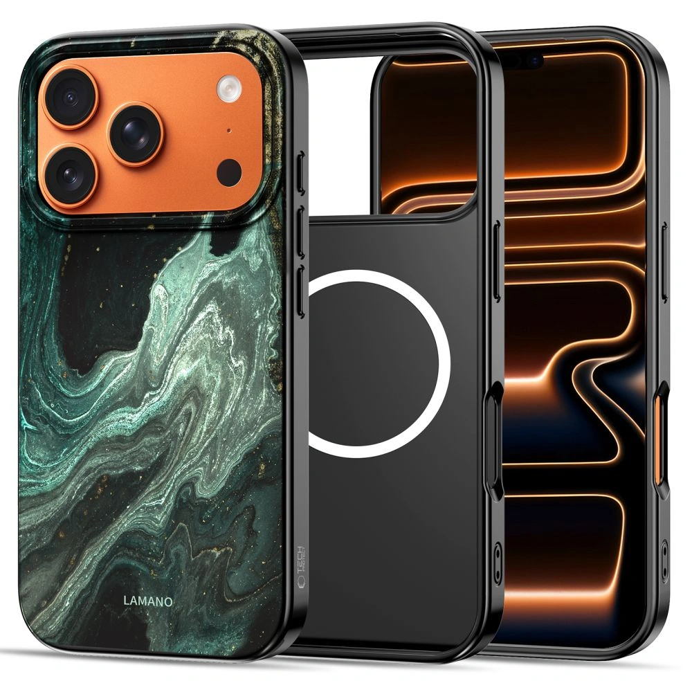 Kryt Tech-Protect Lamano MagSafe Apple iPhone 17 Pro Max Verde Aura