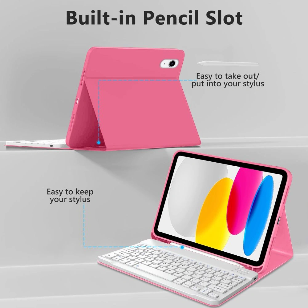 Kryt Tech-Protect SmartCase Pen + Keyboard Apple iPad 10.9" 2022 / 11" 2025 Magenta