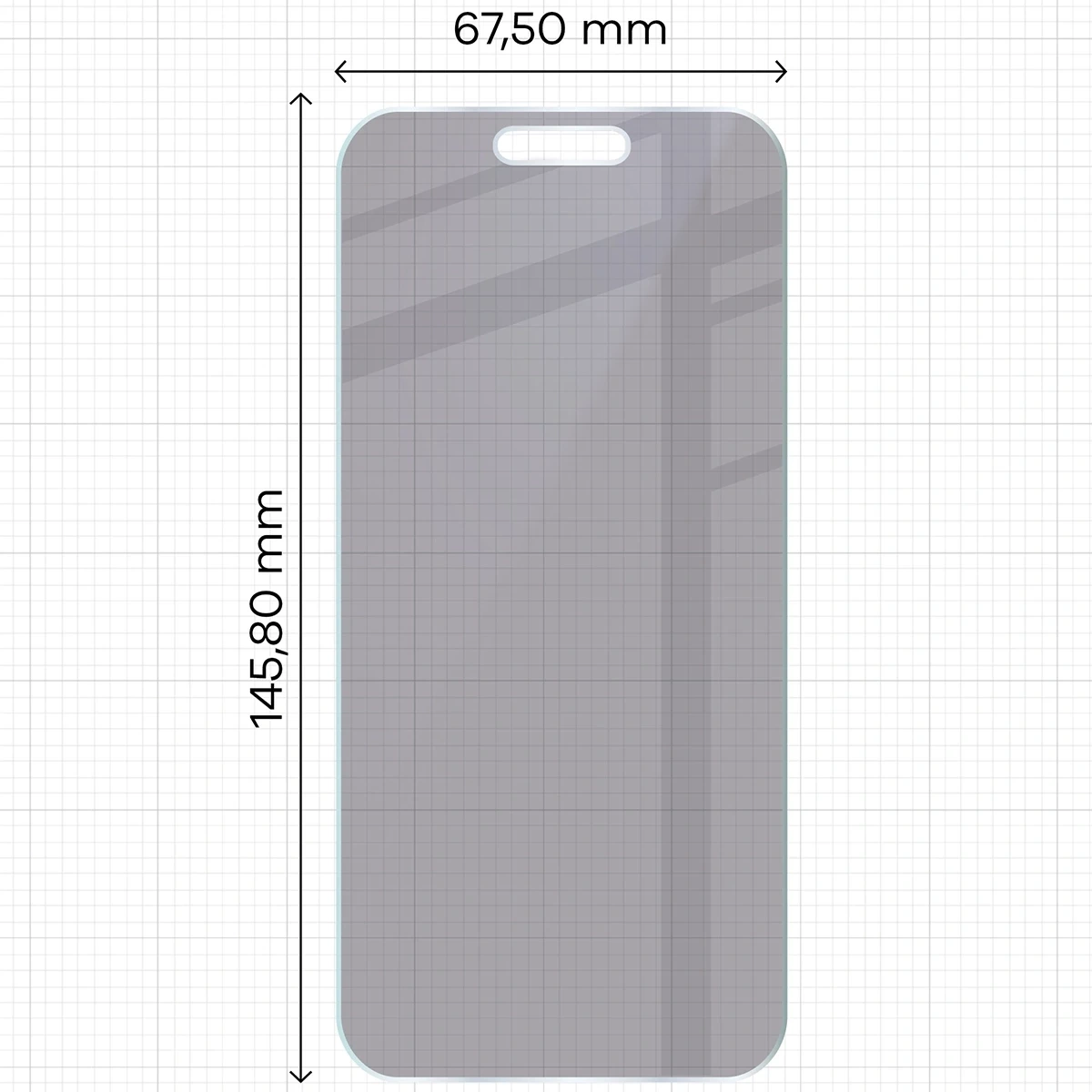 Ochranné sklo Bizon Glass Mule Shadow Apple iPhone 17 matte