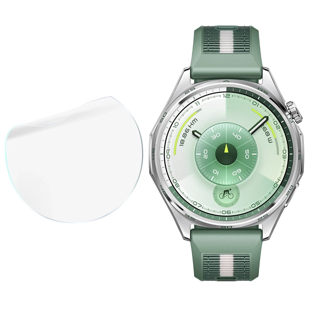 Ochranné sklo Bizon Glass Watch Hydrogel Duo Huawei Watch GT6 46mm [2 PACK]