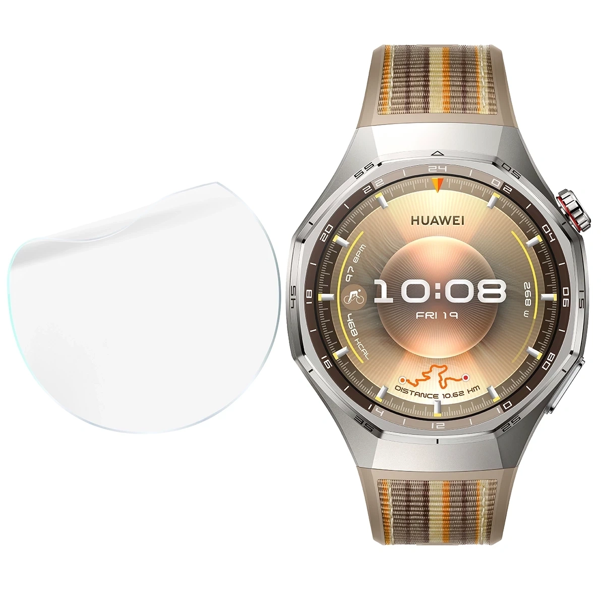 Ochranné sklo Bizon Glass Watch Hydrogel Duo Huawei Watch GT6 Pro 46mm [2 PACK]