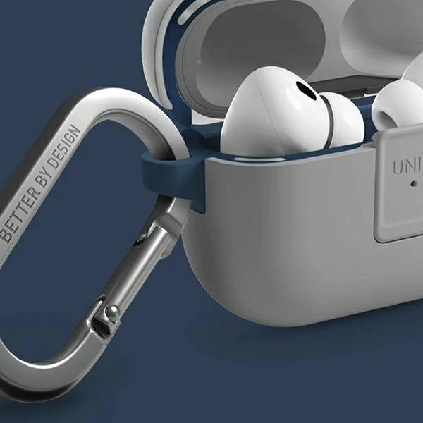 Kryt UNIQ Clyde Lock Case Apple AirPods Pro 2 chalk grey-marine blue