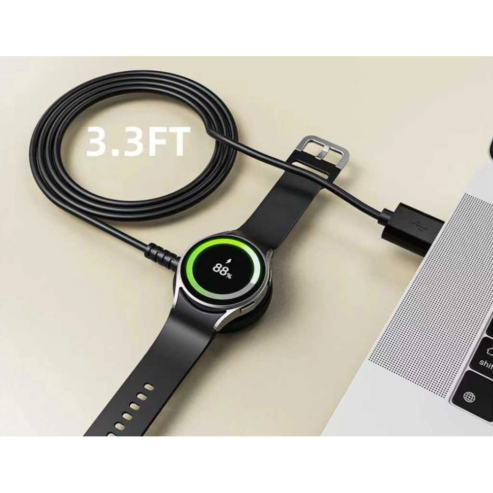 Bezdrátová nabíječka Tech-Protect MC03 Ultraboost Magnetic Charging USB-A Cable 100cm Samsung Galaxy Watch Black