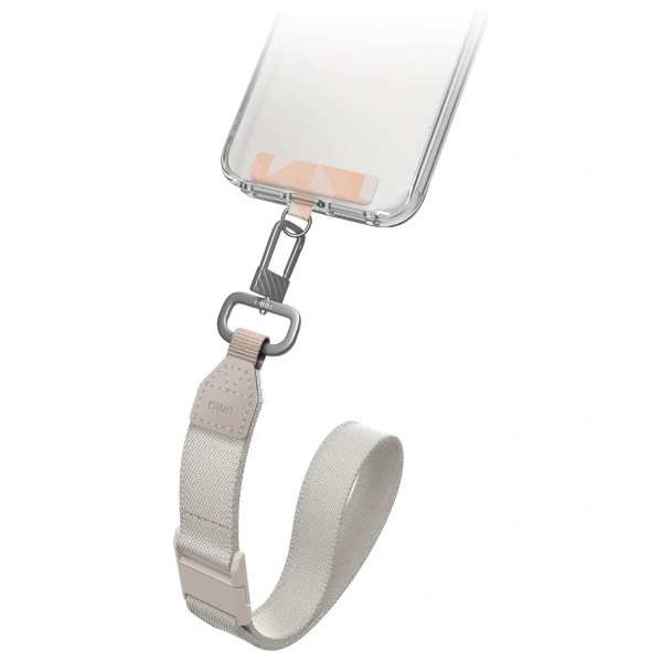 Šňůrka UNIQ Universal 2in1 phone lanyard Vista peach-beige