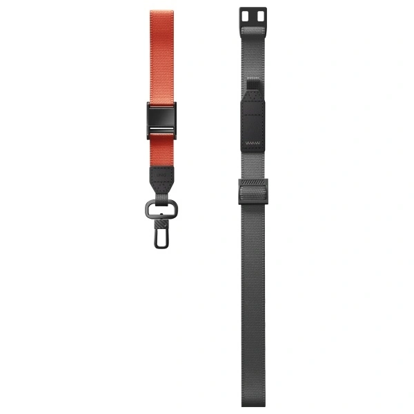 Šňůrka UNIQ Universal 2in1 phone lanyard Vista black-amber