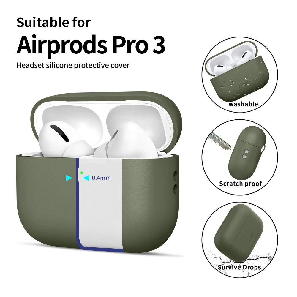 Kryt Tech-Protect Silicone Apple AirPods Pro 3 Olive Green