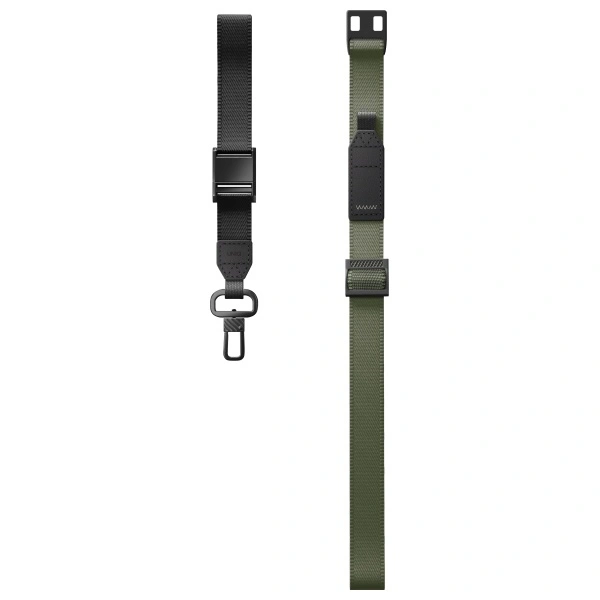 Šňůrka UNIQ Universal 2in1 phone lanyard Vista green-black