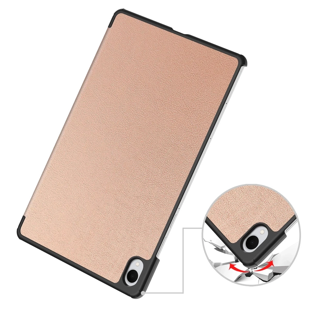 Kryt Bizon Case Tab Croc Samsung Galaxy Tab S11 Ultra rose gold