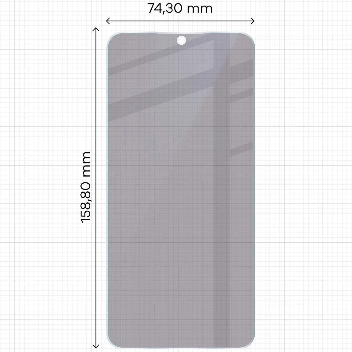 Ochranné sklo Bizon Glass Mule Shadow Samsung Galaxy S25 FE matte