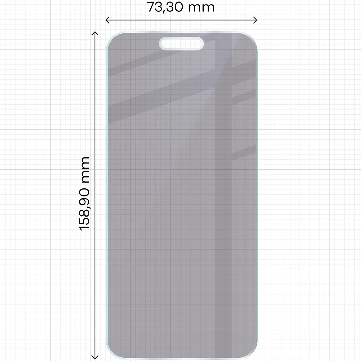Ochranné sklo Bizon Glass Mule Shadow Apple iPhone 17 Pro Max matte