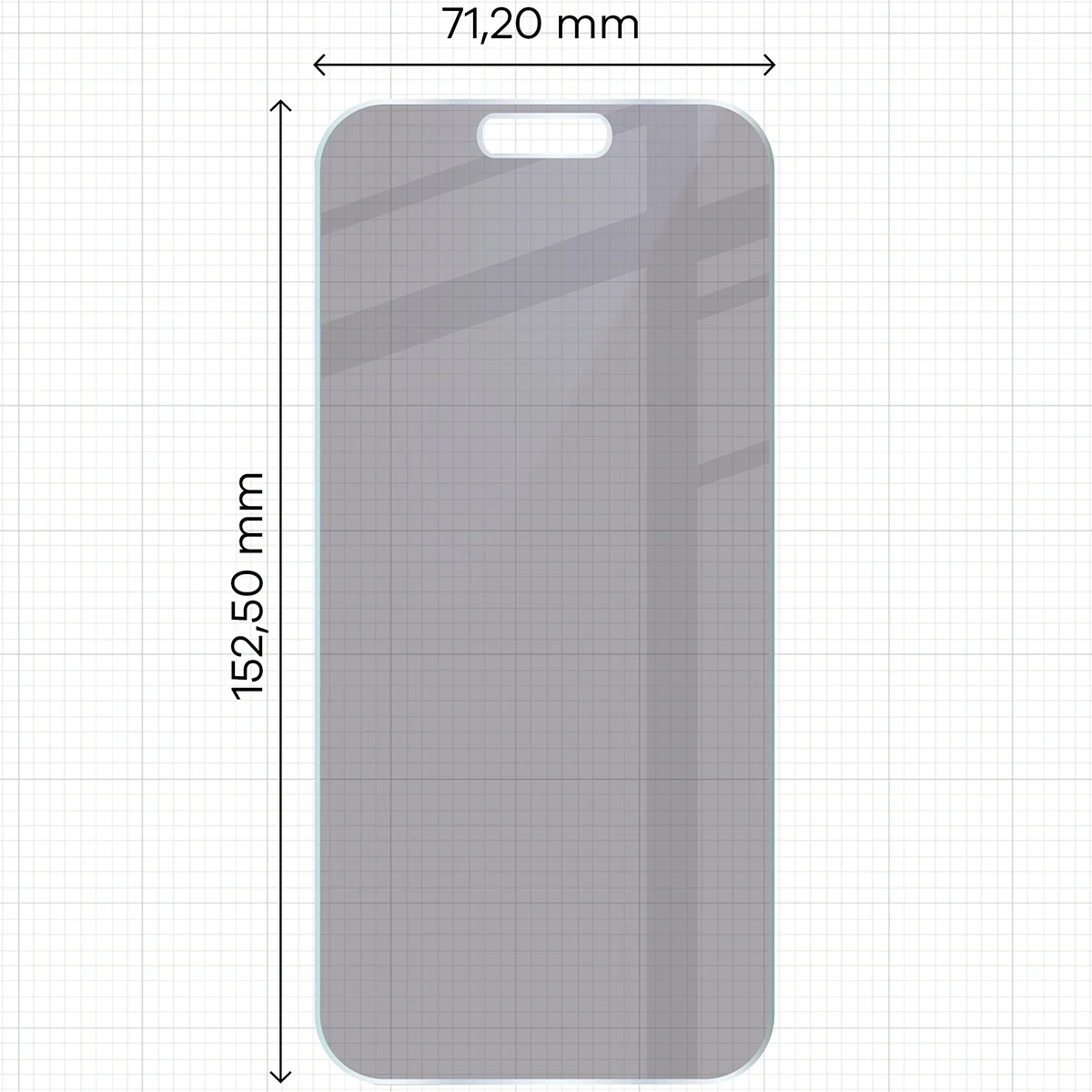 Ochranné sklo Bizon Glass Mule Shadow Apple iPhone Air matte