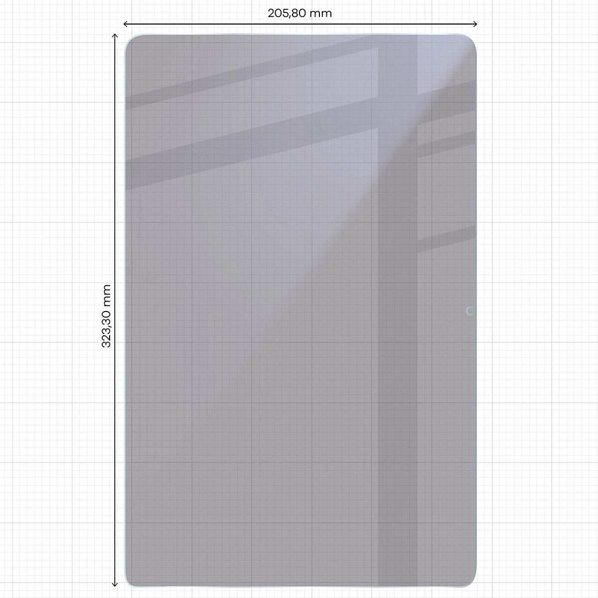 Ochranné sklo Bizon Glass Tab Mule Shadow Samsung Galaxy Tab S11 Ultra matte