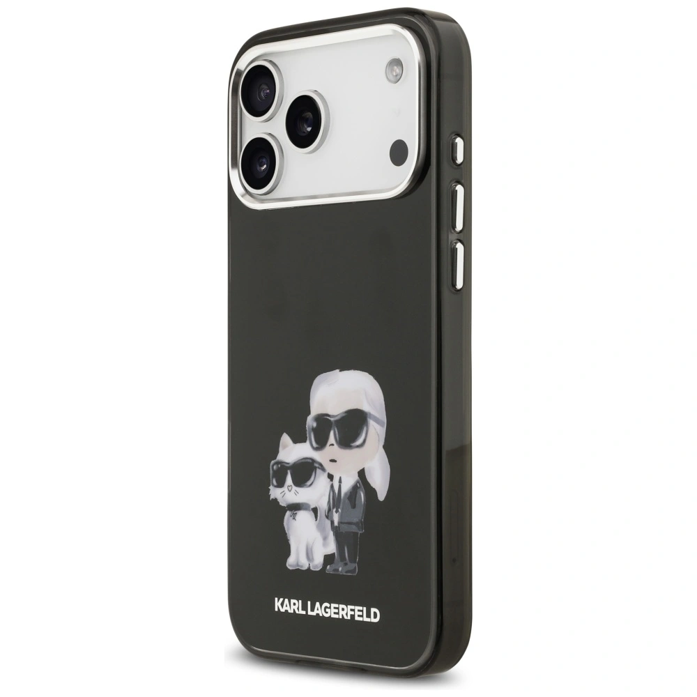 Kryt Karl Lagerfeld IML Aquarelle Karl & Choupette & Logo MagSafe Apple iPhone 17 Pro black