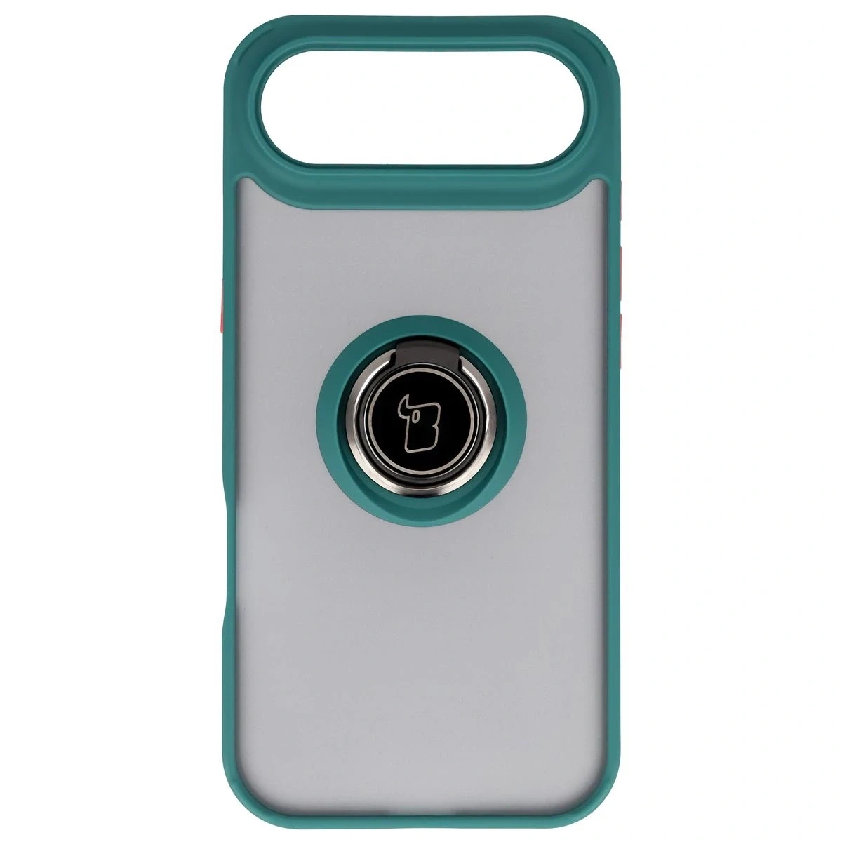 Kryt Bizon Case Hybrid Ring Apple iPhone Air smoky with a dark green frame