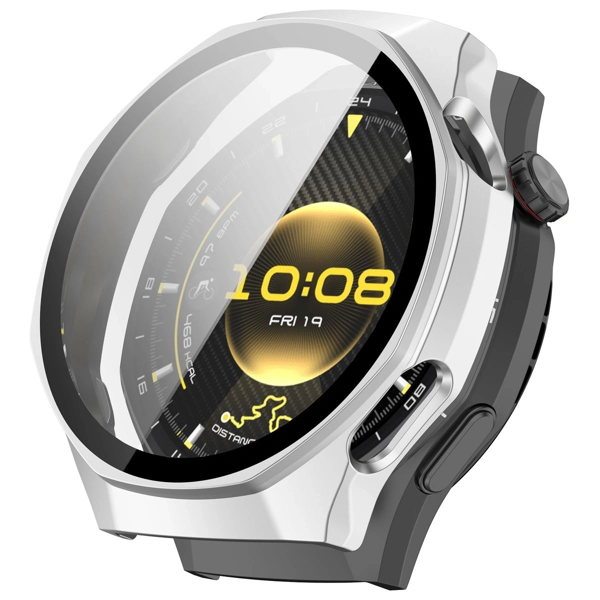 Kryt Bizon Case+Glass Watch Huawei Watch GT6 Pro 46mm matte silver