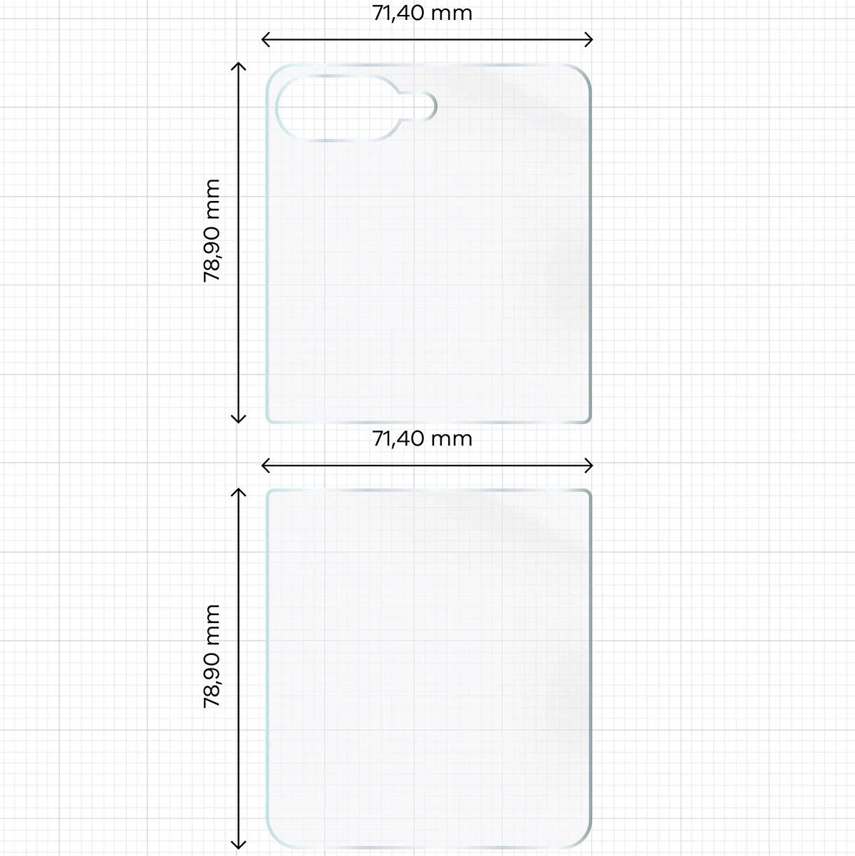 Ochranné sklo Bizon Glass Hydrogel Samsung Galaxy Z Flip7