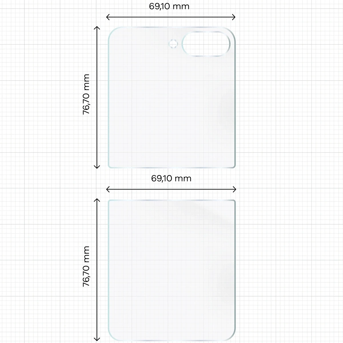 Ochranné sklo Bizon Glass Hydrogel Samsung Galaxy Z Flip7 FE / Z Flip6