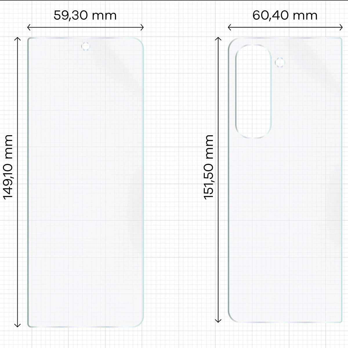 Ochranné sklo Bizon Glass Hydrogel Pack Samsung Galaxy Z Fold5