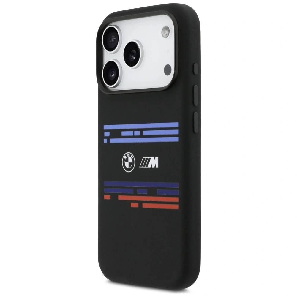 Kryt BMW M Silicon Horizontal Line MagSafe Apple iPhone 17 Pro black