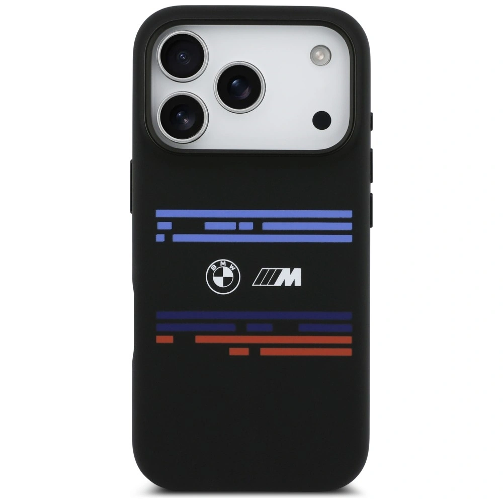 Kryt BMW M Silicon Horizontal Line MagSafe Apple iPhone 17 Pro black