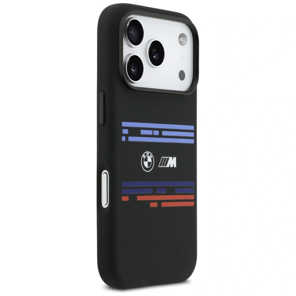 Kryt BMW M Silicon Horizontal Line MagSafe Apple iPhone 17 Pro black