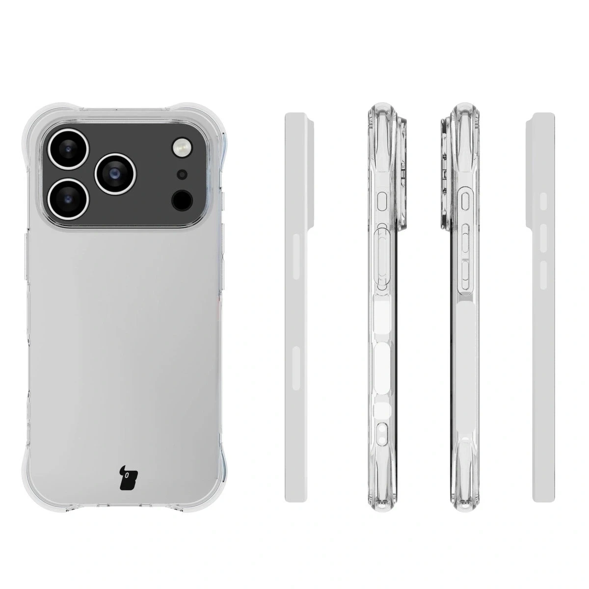 Kryt Bizon Case Clear Pack case + 2x tempered glass Apple iPhone 17 Pro