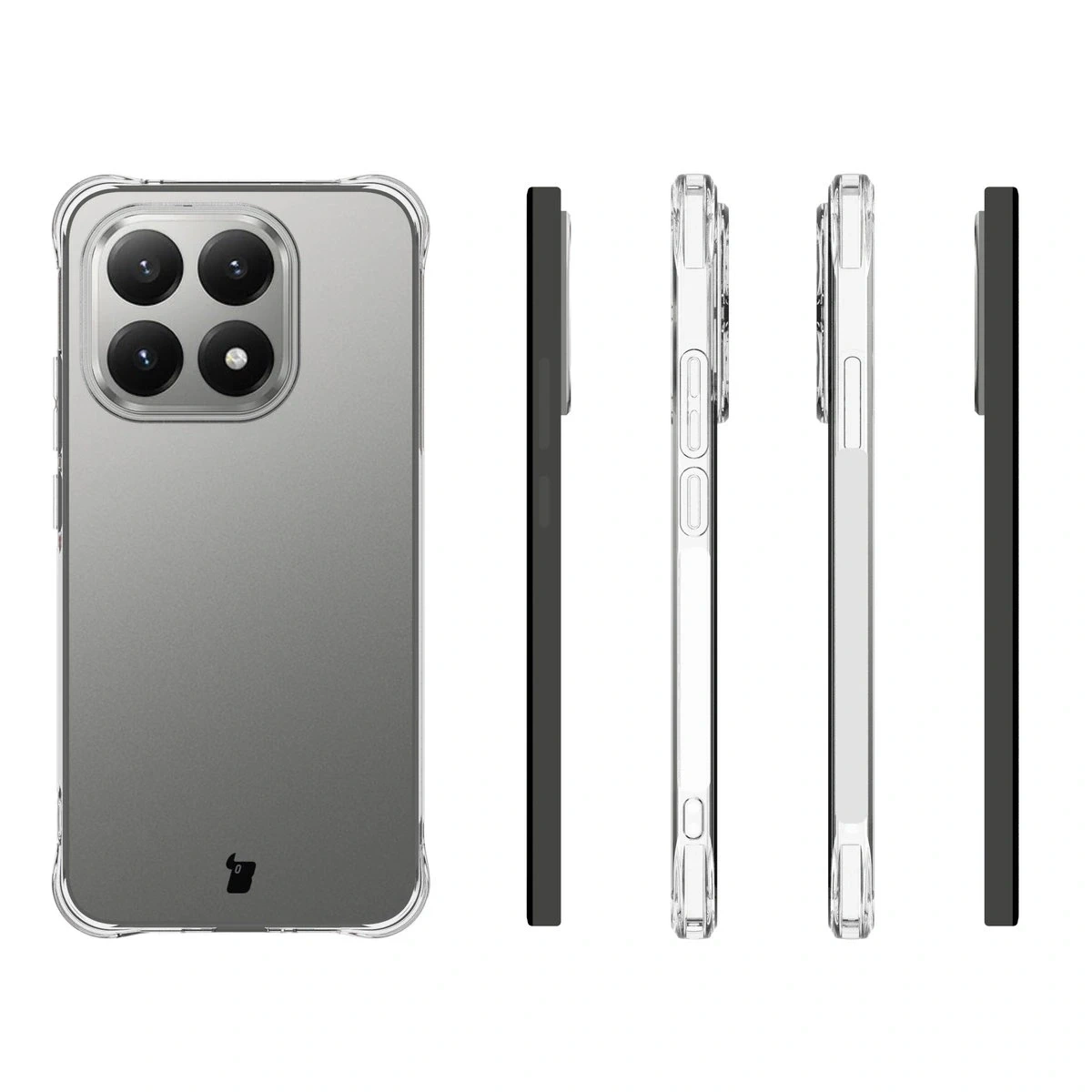Kryt Bizon Case Clear Pack case + 2x tempered glass Xiaomi 15T
