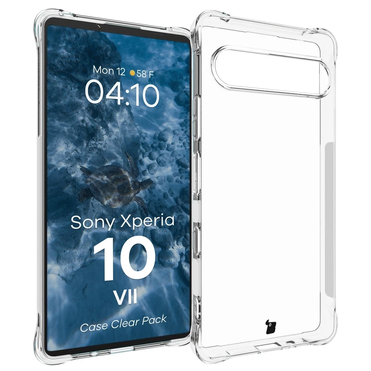 Kryt Bizon Case Clear Pack case + 2x tempered glass + lens glass Sony Xperia 10 VII
