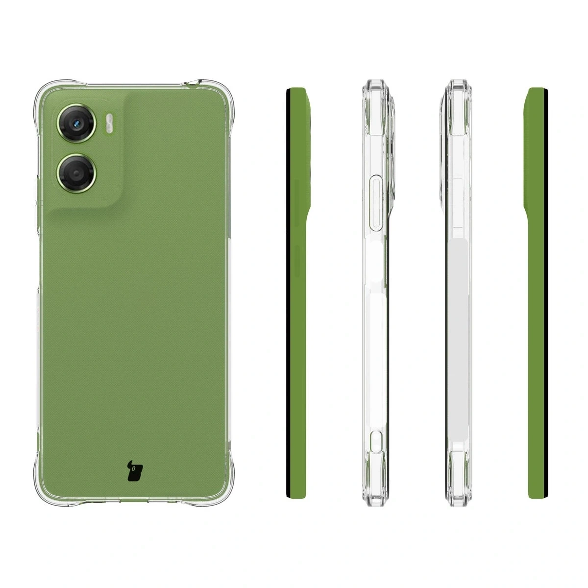 Kryt Bizon Case Clear Pack case + 2x screen film Motorola Moto G06 4G / G06 Power 4G