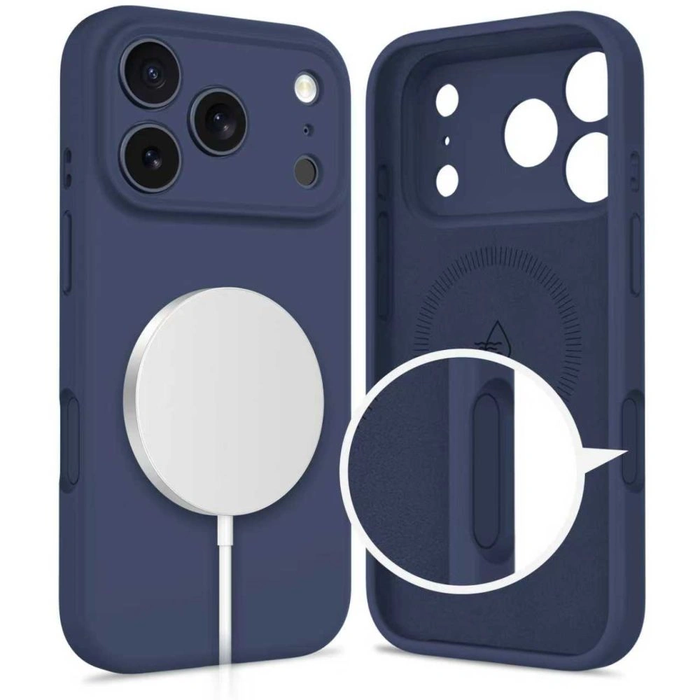 Kryt Tech-Protect Silicone MagSafe Apple iPhone 17 Pro Deep Blue