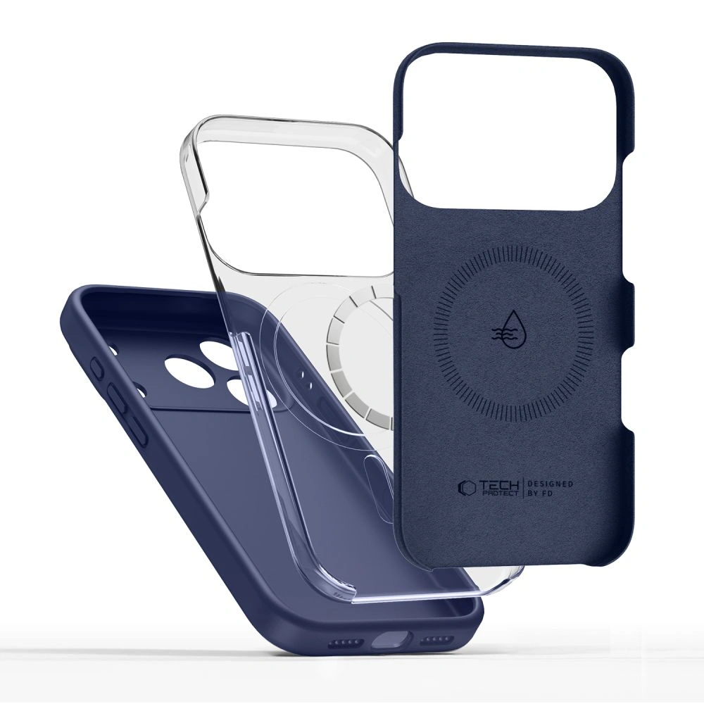Kryt Tech-Protect Silicone MagSafe Apple iPhone 17 Pro Deep Blue