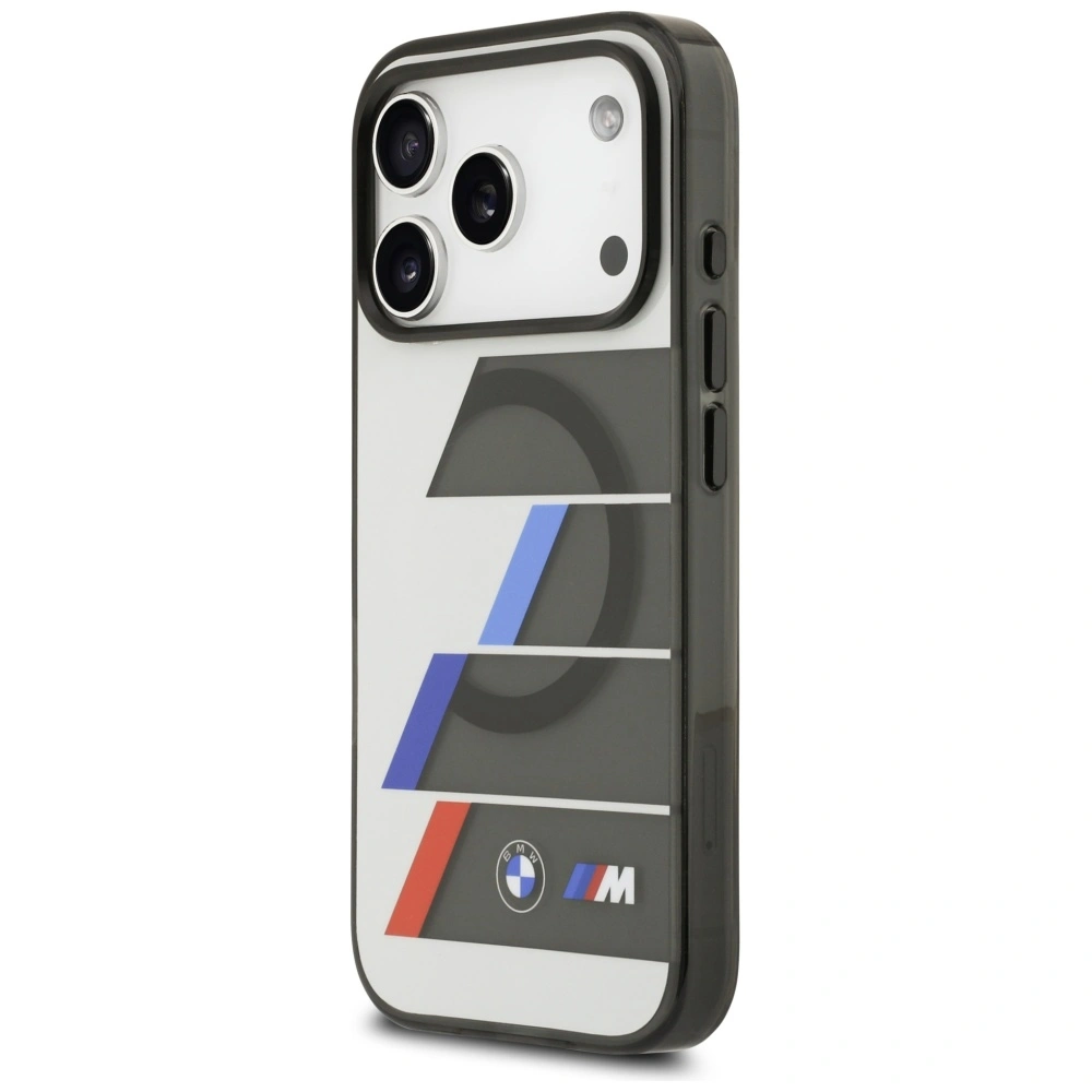 Kryt BMW M IML Metal Buttons Tricolor Lines MagSafe Apple iPhone 17 Pro anthracite