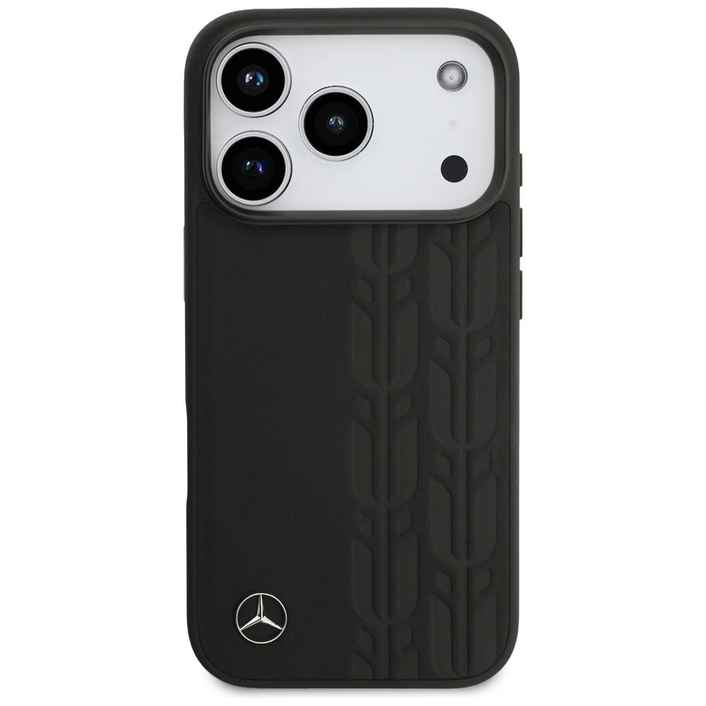 Kryt Mercedes Leather Laurel Leaves MagSafe Apple iPhone 17 Pro black