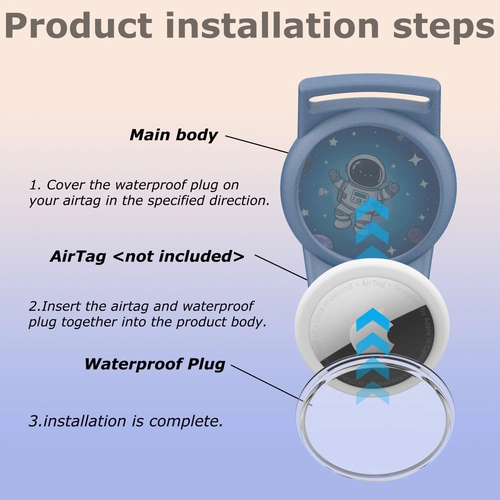 Kryt Tech-Protect Nylon For Kids Apple AirTag 1 / 2 Astronaut