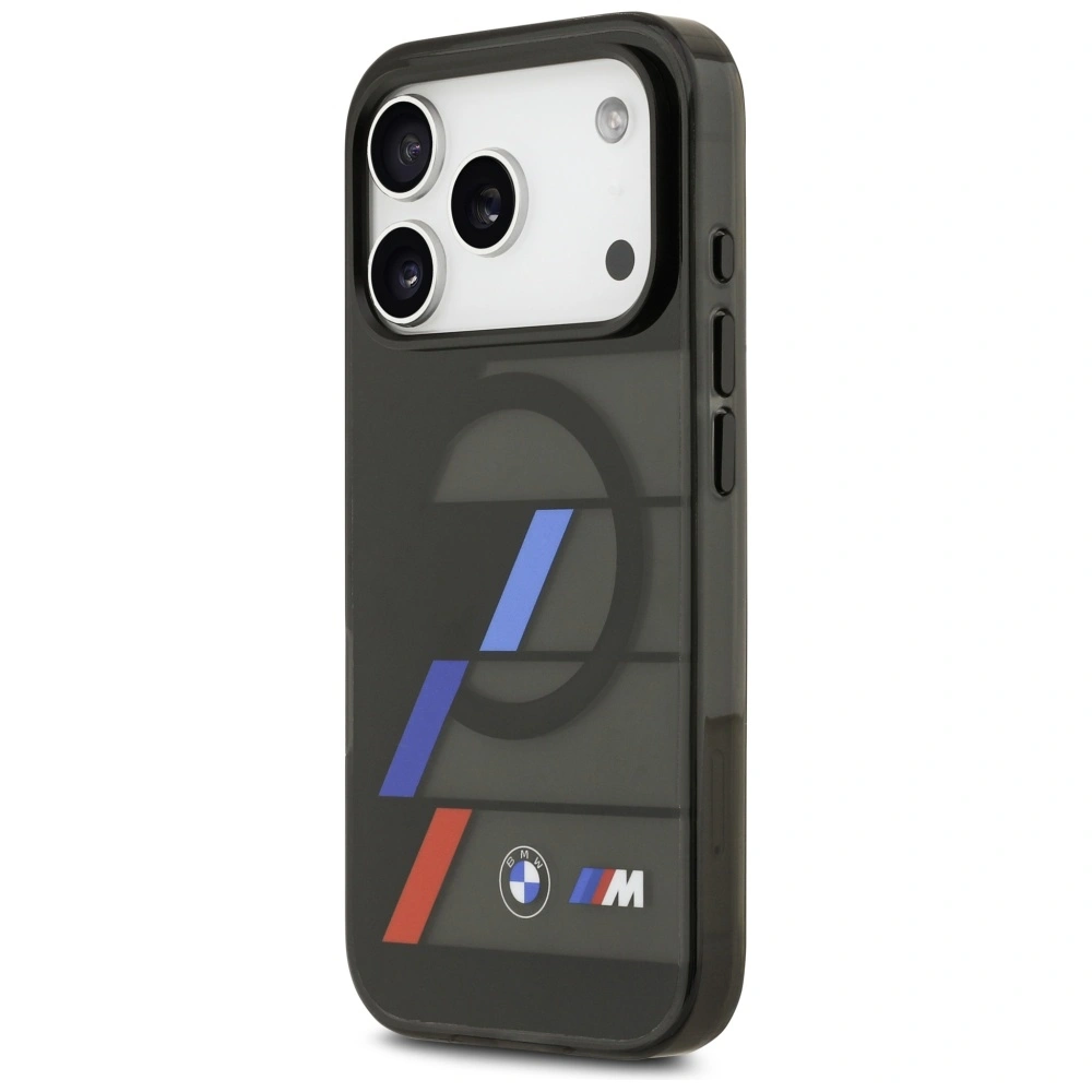 Kryt BMW M IML Metal Buttons Tricolor Lines MagSafe Apple iPhone 17 Pro black