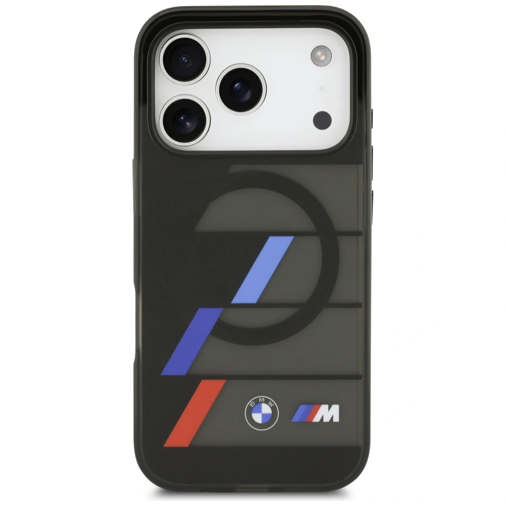 Kryt BMW M IML Metal Buttons Tricolor Lines MagSafe Apple iPhone 17 Pro black