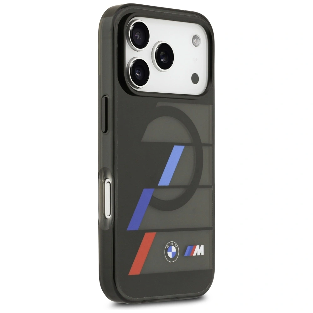 Kryt BMW M IML Metal Buttons Tricolor Lines MagSafe Apple iPhone 17 Pro black