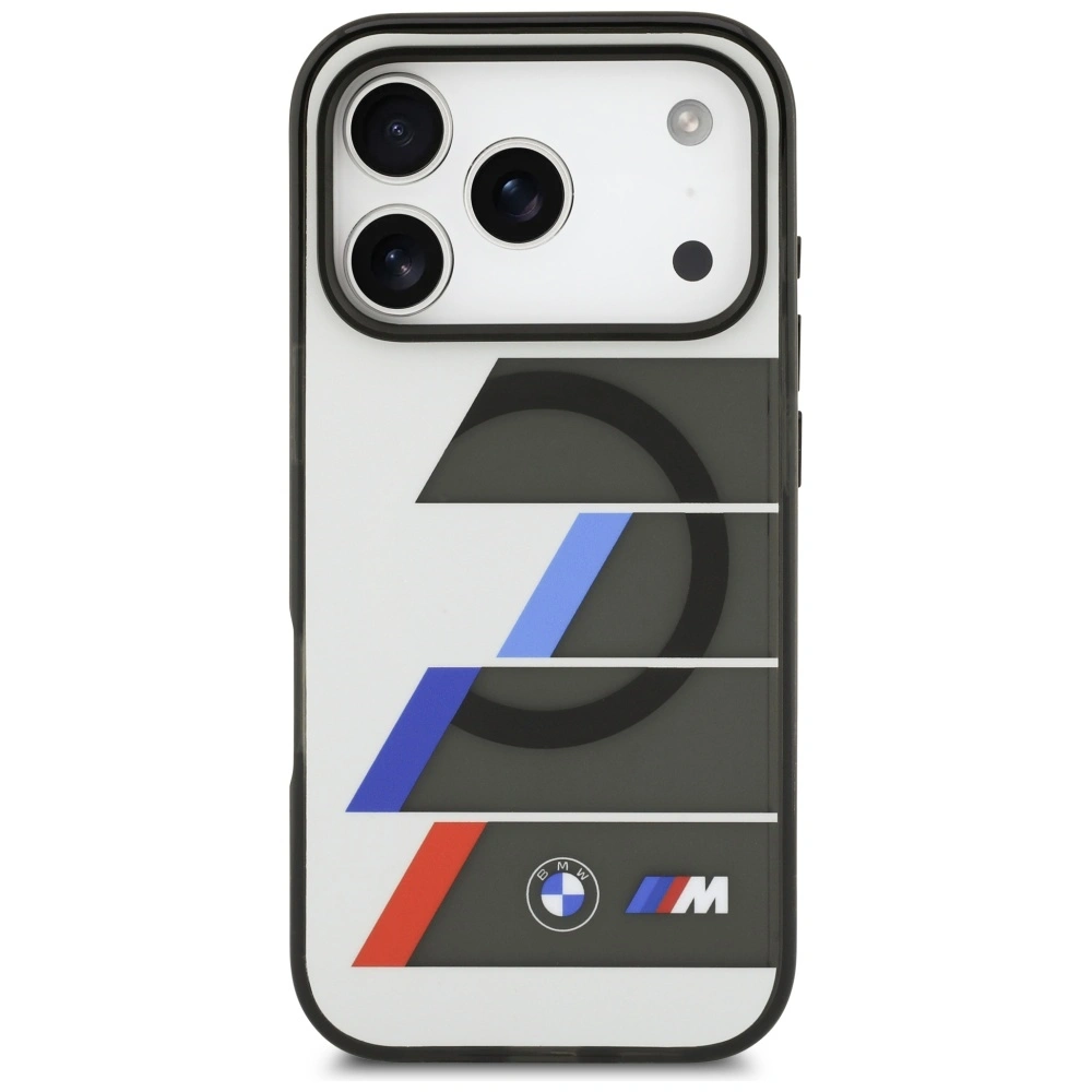 Kryt BMW M IML Metal Buttons Tricolor Lines MagSafe Apple iPhone 17 Pro Max anthracite