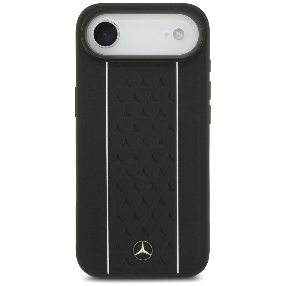 Kryt Mercedes Leather Star Pattern Stripes MagSafe Apple iPhone Air black