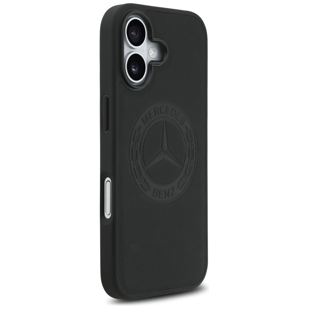 Kryt Mercedes Leather Vintage Logo MagSafe Apple iPhone 17 black