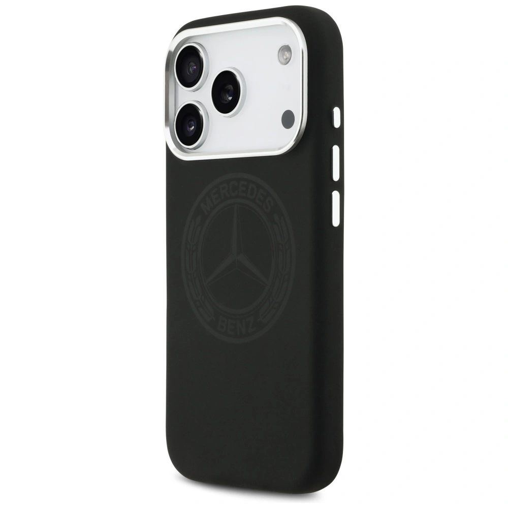 Kryt Mercedes Silicone Vintage Logo MagSafe Apple iPhone 17 Pro black
