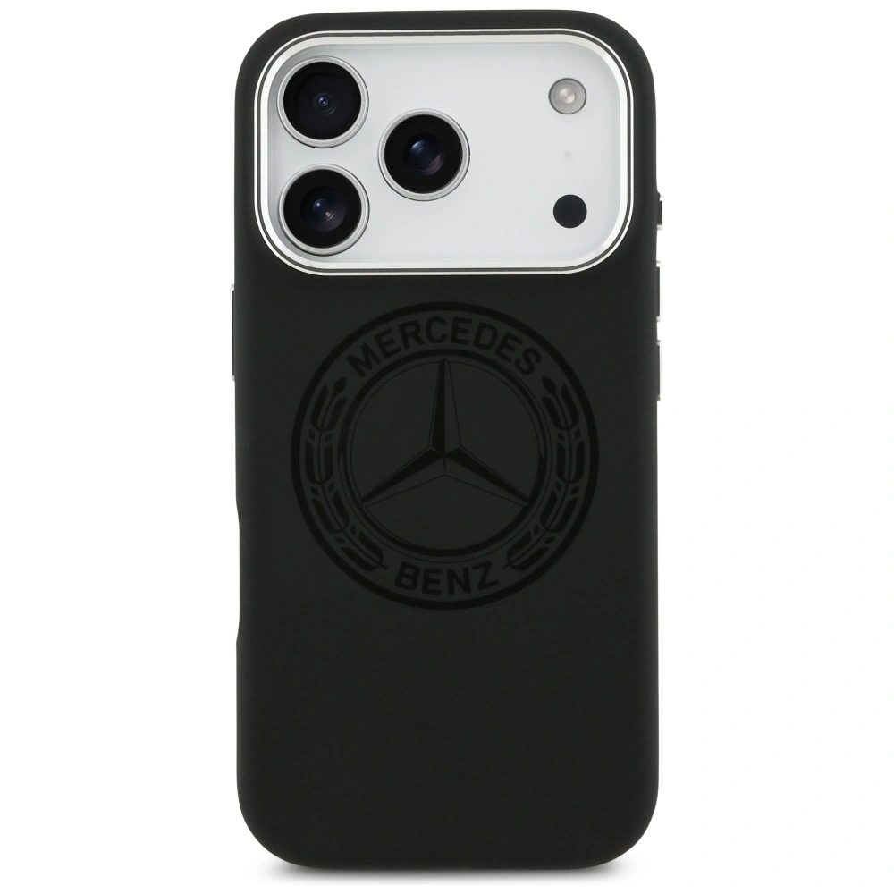 Kryt Mercedes Silicone Vintage Logo MagSafe Apple iPhone 17 Pro black