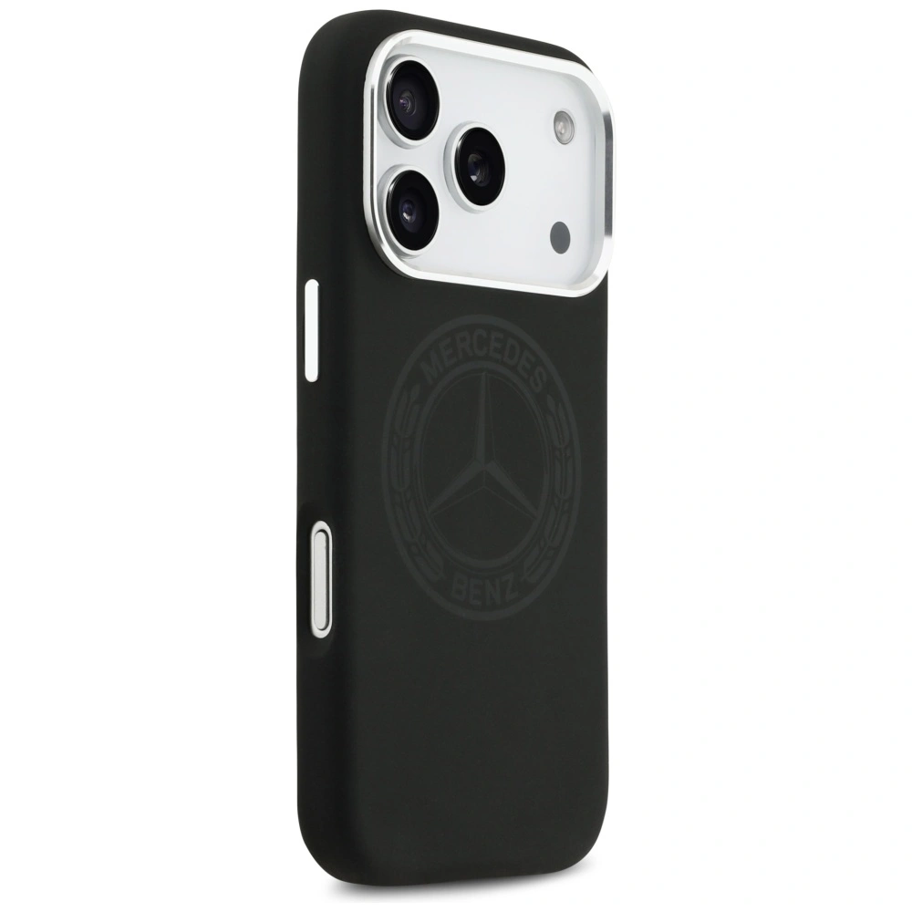 Kryt Mercedes Silicone Vintage Logo MagSafe Apple iPhone 17 Pro black
