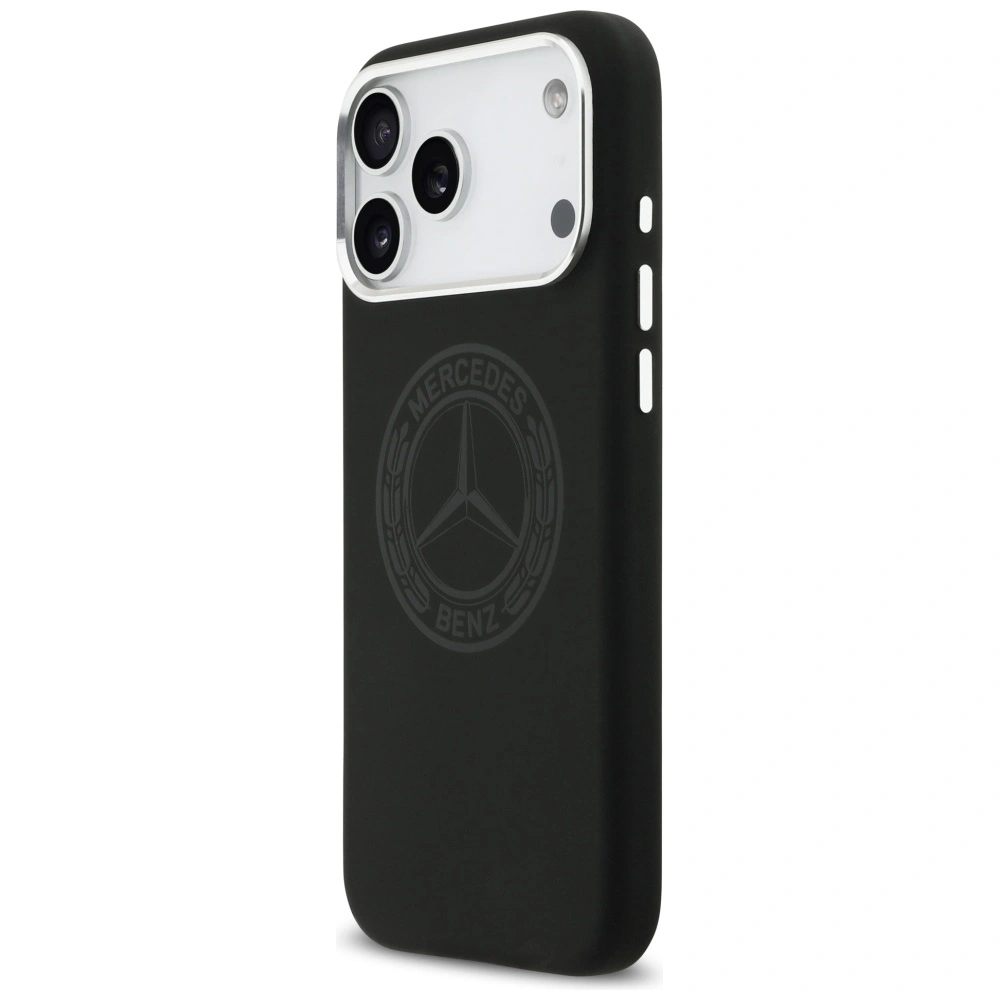 Kryt Mercedes Silicone Vintage Logo MagSafe Apple iPhone 17 Pro Max black