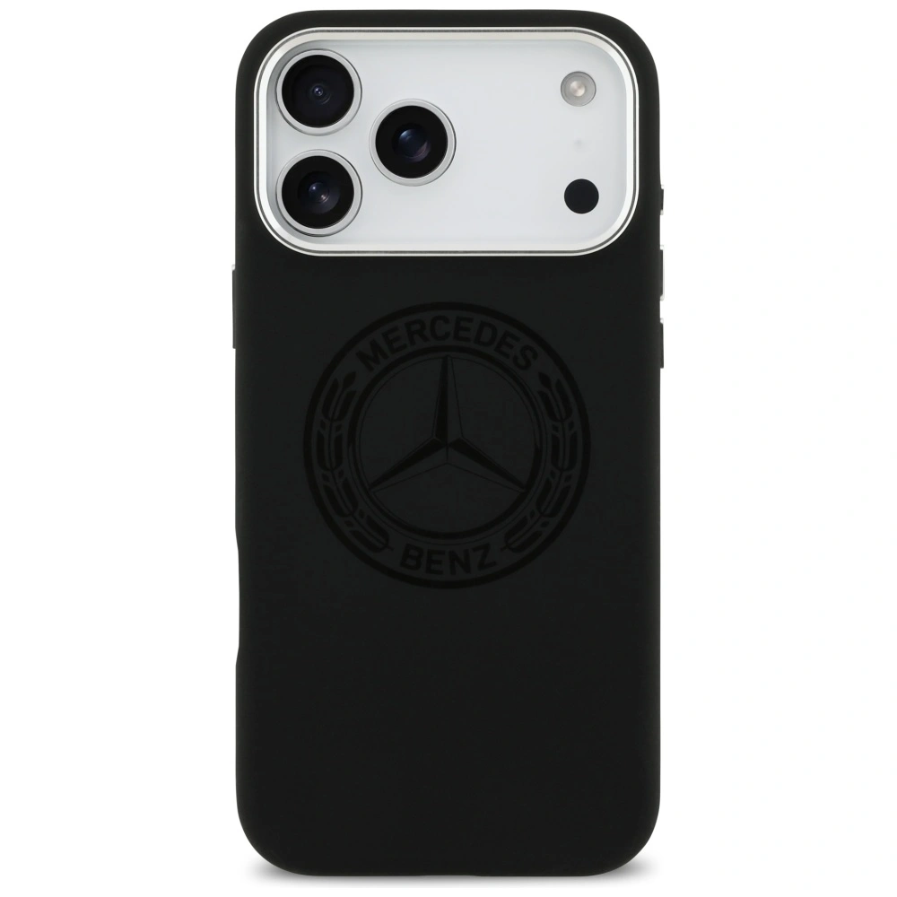 Kryt Mercedes Silicone Vintage Logo MagSafe Apple iPhone 17 Pro Max black